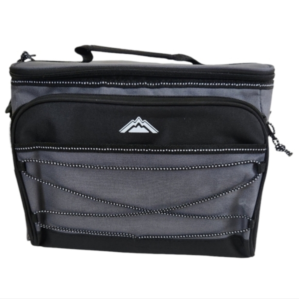 Polar Pack Insulated 12 Can Deluxe Travel Cooler Gray